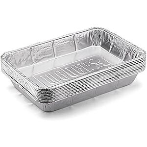 $4.99 | 10-Pack Weber Aluminum Drip Pan (Large) at Amazon