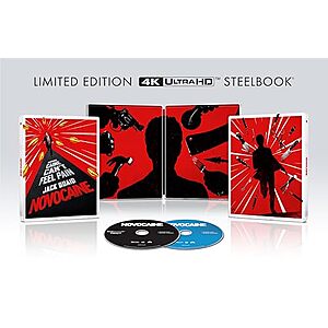 [NEW] $25.49 | Novocaine: Amazon Exclusive SteelBook (4K Ultra HD + Blu-ray + Digital) at Amazon