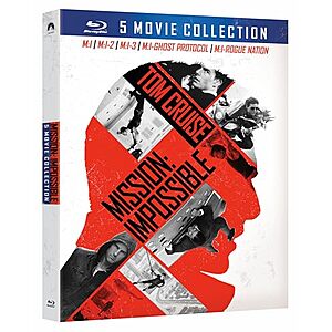 $13.49* | Mission: Impossible 5-Movie Collection (Blu-Ray) at Amazon