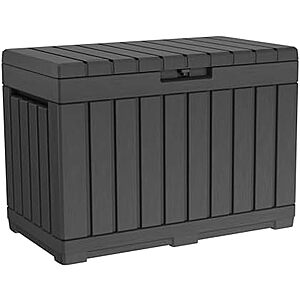 $57.68 | Keter Kentwood 50 Gal Outdoor Storage Box and Patio Side Table at Amazon
