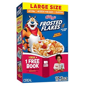 [SnS, AC] $6* | 2 &times; 17.3oz Frosted Flakes Breakfast Cereal ($3 each) at Amazon
