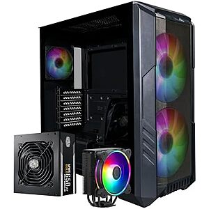 $119.98* | Cooler Master HAF 500 Pro ATX Mid-Tower Case w/ ARGB Fans, CPU Cooler, & 650W Gold PSU at Amazon