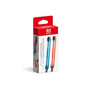 [NEW] $10 | Joy-Con 2 Straps Light Blue/Light Red at Amazon