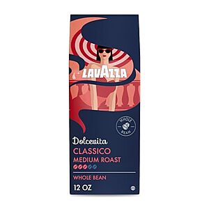 [SnS, AC] $4.19* | 12-Oz Lavazza Whole Bean Coffee (Dolcevita Classico) at Amazon