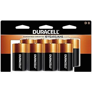[SnS, AC] $35.60 | 4 &times; 8-Count DURACELL Coppertop D Batteries ($8.90 each) at Amazon