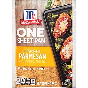 [SnS] $16.87 | 12-Pack 1.5-Oz McCormick ONE Sheet Pan Chicken Parmesan Seasoning Mix at Amazon ($1.41 each)