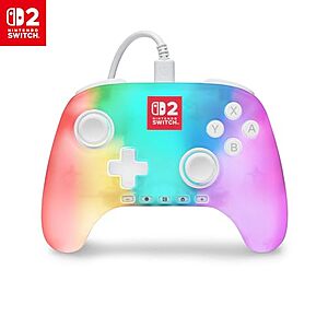 $20.99* | PowerA Advantage Wired Controller for Nintendo Switch 2 (Lumectra - White) at Amazon