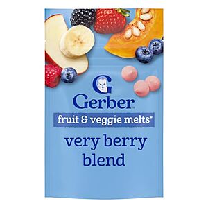 [SnS] $10.96 | 7-Pack 1-Oz Gerber Fruit & Veggie Melts (Very Berry Blend) at Amazon