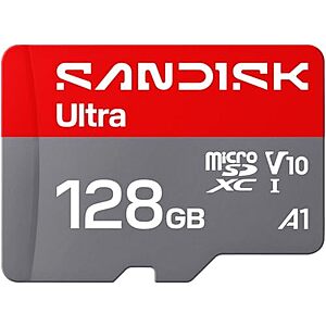 [AC] $27.49 | 128GB SANDISK Ultra microSD Card + Adapter, Up to 195MB/s Read Speeds at Amazon