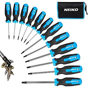 [NEW] $14.89 | 12-Piece NEIKO 01377A Magnetic Torx Screwdriver Set | T5 &ndash; T40 at Amazon