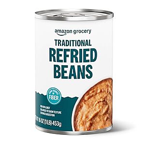 [SnS] $0.76* | 16-Oz Amazon Grocery Canned Traditional Refried Beans at Amazon