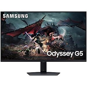 [Resale, AC] $165.77 | 32&Prime; Samsung Odyssey G50D Series QHD 180Hz Fast IPS Freesync Gaming Monitor (Used - Like New) at Amazon