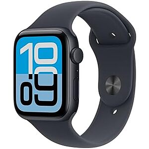 $199.99 | Apple Watch SE 3 [GPS 44mm] Smartwatch with Midnight Aluminum Case with Midnight Sport Band - M/L at Amazon