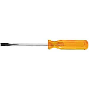 $10.99 | Klein Tools BD306 5/16-Inch Flat Head Screwdriver with Keystone Tip, Made in USA, 6-Inch Square Shank and Comfordome Handle at Amazon