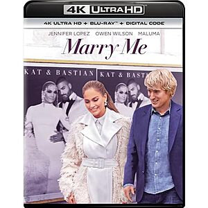[AC] $8.94 | Marry Me (4K Ultra HD + Blu-ray + Digital 4K) at Amazon
