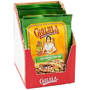[NEW, SnS] $11.96 | 12-Pack 1-Oz Cholula Jalape&ntilde;o Lime Seasoning Mix at Amazon