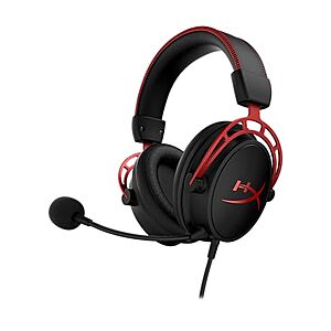 $41.03 | HyperX Cloud Alpha - Gaming Headset, Red at Amazon