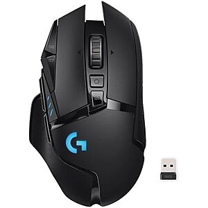 [Resale, AC] $55.78 | Logitech G502 Lightspeed Wireless Gaming Mouse (Black) (Used - Like New) at Amazon