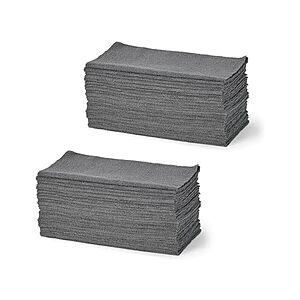 $9.99 | Amazon Basics Microfiber Cleaning Cloths, 12" x 12", Grey, 48 Pack at Woot!