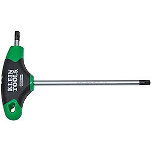 $10.99* | 6-Inch Klein Tools T40 TORX Hex Key, Journeyman T-Handle (JTH6T40) at Amazon