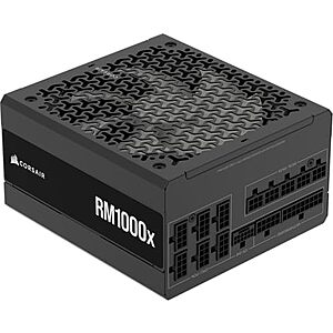 [Resale, AC] $118.43 | 1000W CORSAIR RM1000x ATX 3.1 PCIe 5.1 Ready Fully Modular Power Supply (Used - Like New) at Amazon