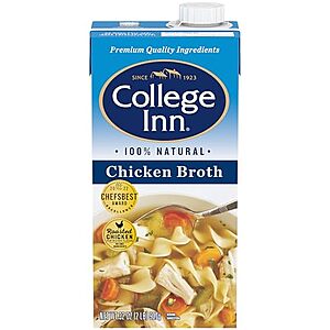 $1.63* | 32-Oz College Inn Chicken Broth at Amazon