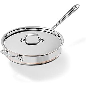 [NEW] $269 | All-Clad Copper Core Stainless 4 Qt Saut&eacute; Pan with Lid, Made in the USA at Amazon