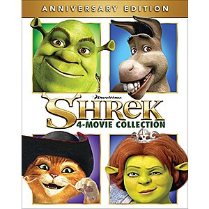 $12.99* | Shrek: 4-Movie Collection - Anniversary Edition (Blu-ray) at Amazon