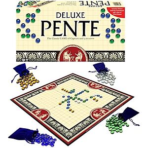 [NEW] $15 | Deluxe Pente, Abstract Family Strategy Game, by Winning Moves Games USA at Amazon