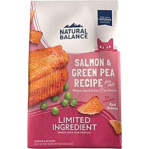[SnS, AC] $19.19 | 10-Pound Natural Balance Limited Ingredient Cat Food (Salmon & Green Pea) at Amazon