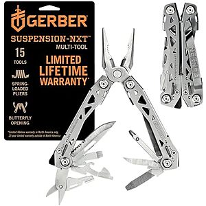 $26.95 | Gerber Suspension NXT 15-in-1 Multitool Pliers, EDC Knife, Stainless Steel at Amazon
