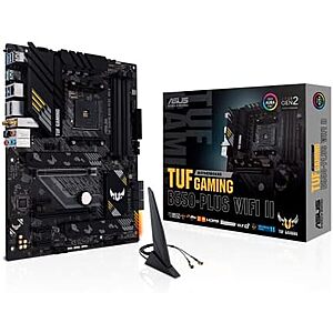 [Resale, AC] $73.14 | ASUS TUF Gaming B550-PLUS WiFi II AMD AM4 (3rd Gen Ryzen&trade;) ATX DDR4 Gaming Motherboard (Used - Like New) at Amazon