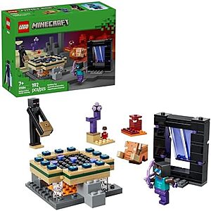 [NEW] $11.99 | 192-Piece LEGO Minecraft - Nether & End Portal Journey (21584, 2026) at Amazon