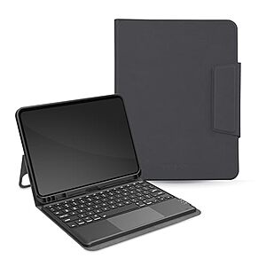 $33.71 | Incipio - Keyboard Folio for iPad Pro 12.9, Slim Protective Case with Magnetic Closure (Silver Gray) at Amazon