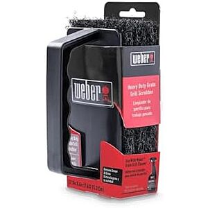 [NEW] $7.69 | Weber Grill Grate Scrubber, Grill Cleaning Accessory, Black at Amazon