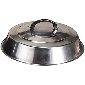$14.39 | Blackstone 12" Round Griddle Basting Cover, Stainless Steel at Amazon
