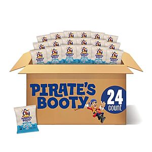 [SnS] $8.43 | 24-Pack 0.5-Oz Pirate's Booty Cheese Puffs (Aged White Cheddar) at Amazon (35.1￠ each)