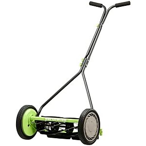 [NEW] $83.99 | Earthwise 1715-16EW 16-Inch 7-Blade Push Reel Lawn Mower, Grey at Amazon