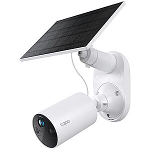 [Resale, AC] $19.23 | TP-Link Tapo SolarCam C402 Outdoor 1080p Battery Camera w/ Solar Panel Base Kit (Used - Like New) at Amazon