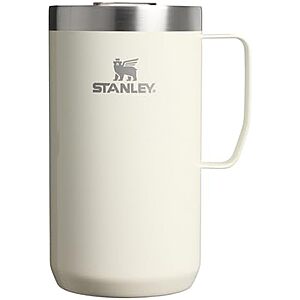 $18* | 24-Oz Stanley Everyday Camp Insulated Mug w/ Drink-Thru Lid (Cream Gloss) at Amazon