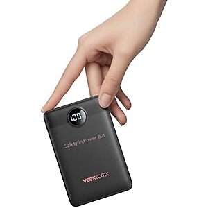 $9.99* | VEEKTOMX 10000mAh 22.5W Fast Charging Mini Power Bank at Amazon