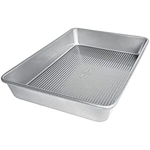 [NEW] $11.12 | USA Pan Bakeware Seamless Nonstick Rectangular Cake Pan, 9 x 13 inch at Amazon