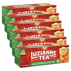 [SnS] $12.74 | 6-Pack 24-Count Luzianne Decaffeinated Iced Tea Bags at Amazon