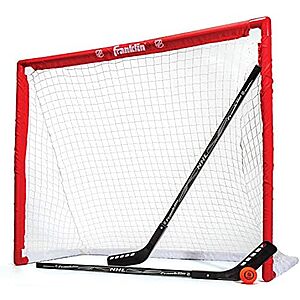 $23.67 | Franklin Sports Hockey Goal, Ball, and Stick Set - NHL at Amazon