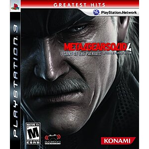 [AC] $15.44* | Metal Gear Solid 4: Guns of the Patriots (PS3) at Amazon