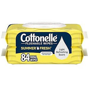[SnS] $2.67 | 2-Pack 42-Count Cottonelle Summer Fresh Scented Flushable Wipes at Amazon