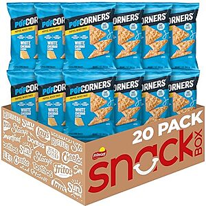 [SnS, AC] $12.45* | 20-Pack 1-Oz PopCorners Popped Corn Snacks (White Cheddar) at Amazon