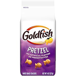 [SnS, AC] $4.65 | 3 &times; 8-Oz Goldfish Pretzel Crackers ($1.55 each) at Amazon