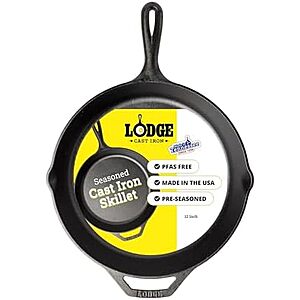 [AC] $22.39* | 12" Lodge Seasoned Cast Iron Skillet at Amazon