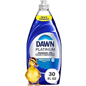 [SnS, AC] $11.23 | 3 &times; 30-Oz Dawn Platinum Dish Soap (Fresh Rain) ($3.74 each) at Amazon